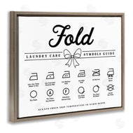 Lettered and Lined | Fold Laundry Symbols Bow Detail