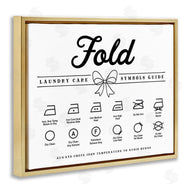 Lettered and Lined | Fold Laundry Symbols Bow Detail