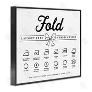 Lettered and Lined | Fold Laundry Symbols Bow Detail