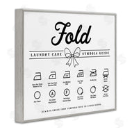 Lettered and Lined | Fold Laundry Symbols Bow Detail