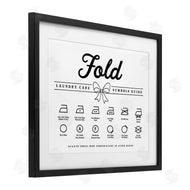 Lettered and Lined | Fold Laundry Symbols Bow Detail