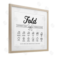 Lettered and Lined | Fold Laundry Symbols Bow Detail