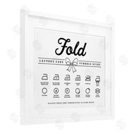 Lettered and Lined | Fold Laundry Symbols Bow Detail