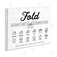 Lettered and Lined | Fold Laundry Symbols Bow Detail