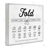 Lettered and Lined | Fold Laundry Symbols Bow Detail