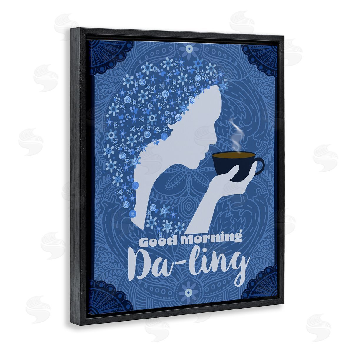 Lori Mosley Good Morning Da-ling Coffee Canvas Wall Art Print