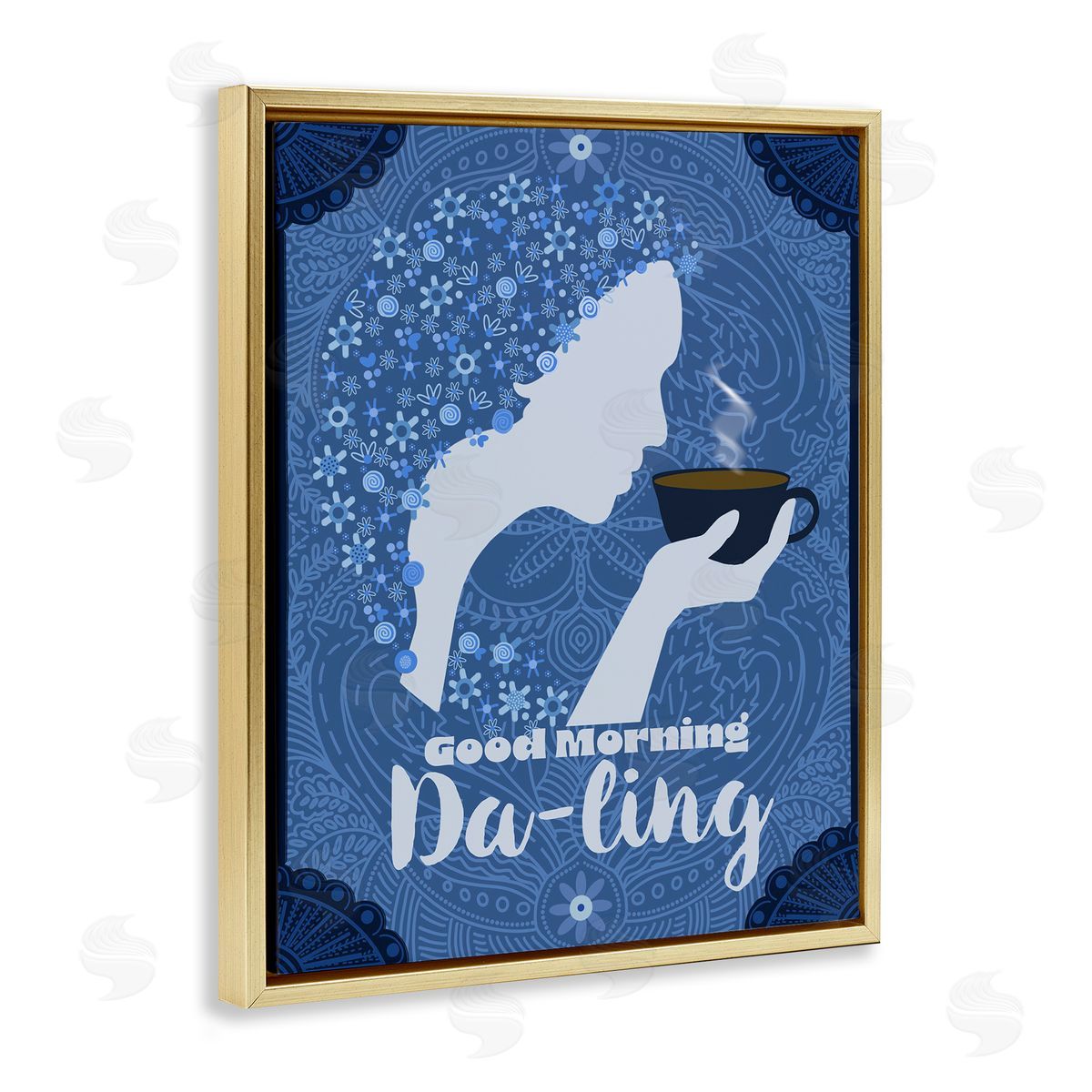 Lori Mosley Good Morning Da-ling Coffee Canvas Wall Art Print