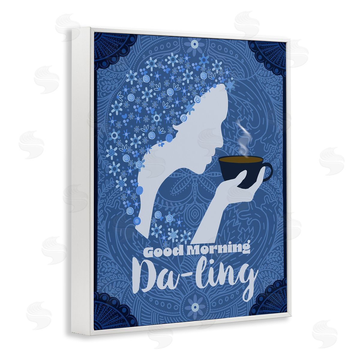 Lori Mosley Good Morning Da-ling Coffee Canvas Wall Art Print