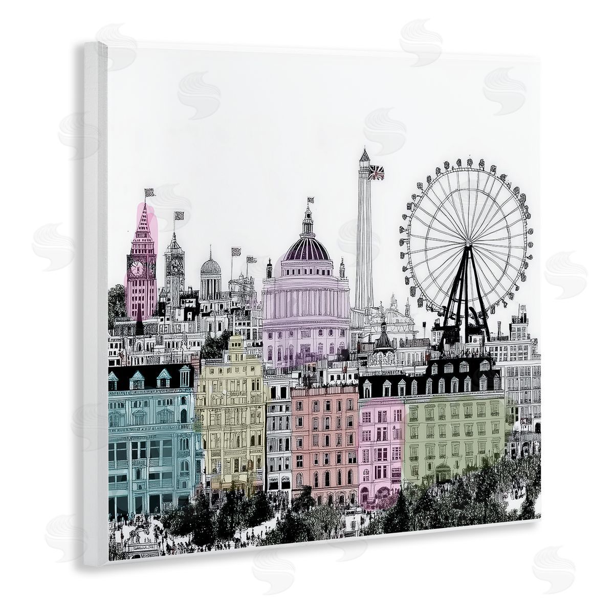 Annabelle Hall London Cities of the World Canvas Wall Art Print