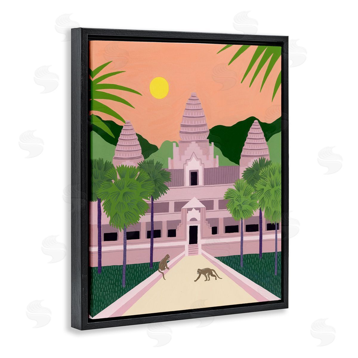 Courtney Haley Angkor Wat Architecture Canvas Wall Art Print