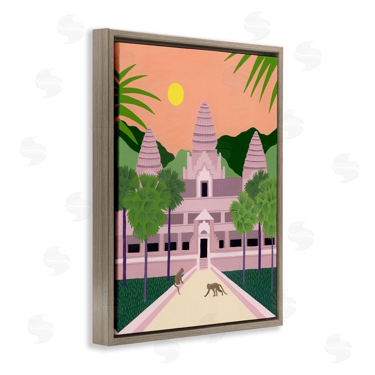Courtney Haley Angkor Wat Architecture Canvas Wall Art Print