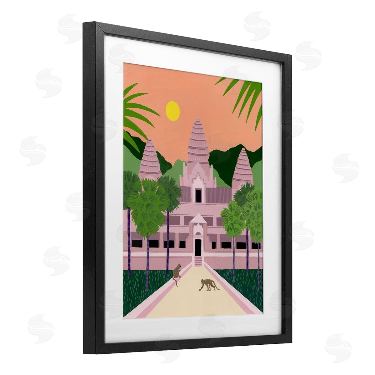 Courtney Haley Angkor Wat Architecture Canvas Wall Art Print