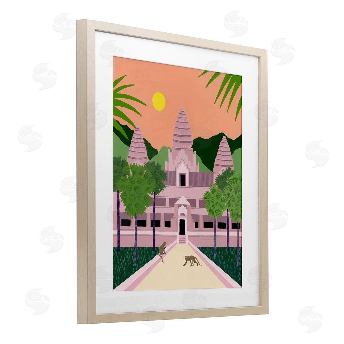 Courtney Haley Angkor Wat Architecture Canvas Wall Art Print