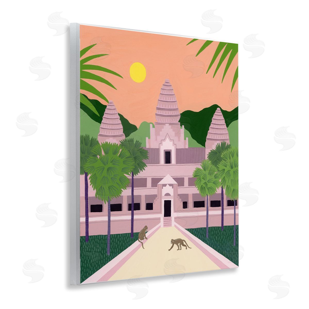 Courtney Haley Angkor Wat Architecture Canvas Wall Art Print
