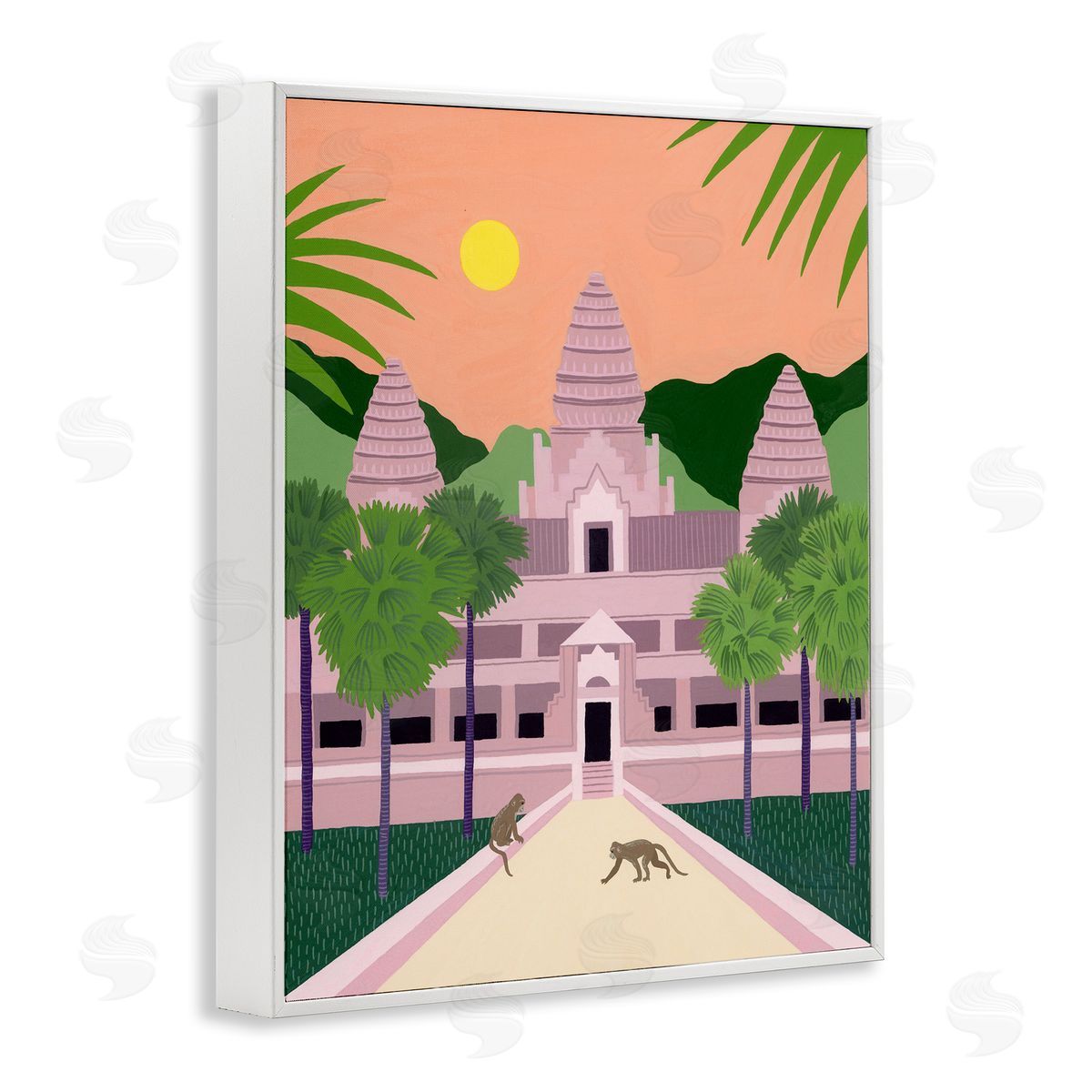 Courtney Haley Angkor Wat Architecture Canvas Wall Art Print