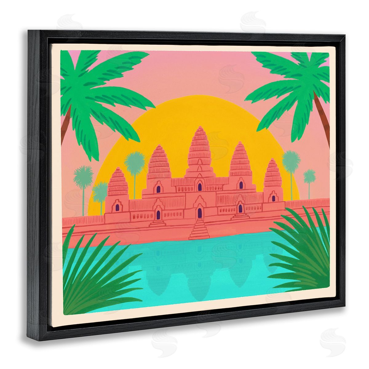Courtney Haley Cambodia Architecture Temple Canvas Wall Art Print