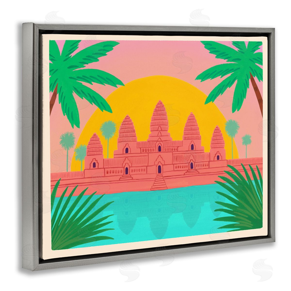 Courtney Haley Cambodia Architecture Temple Canvas Wall Art Print
