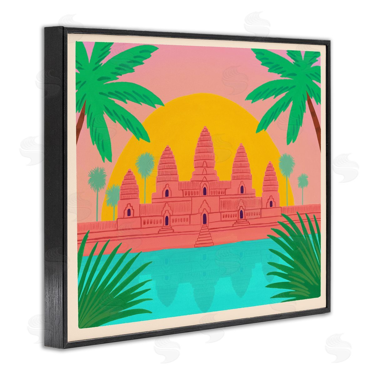 Courtney Haley Cambodia Architecture Temple Canvas Wall Art Print