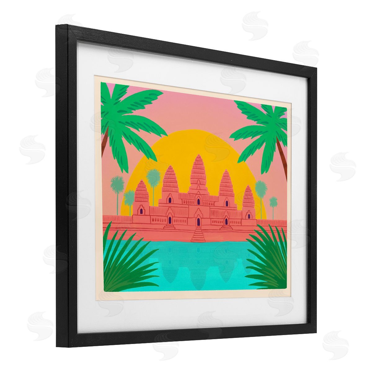 Courtney Haley Cambodia Architecture Temple Canvas Wall Art Print