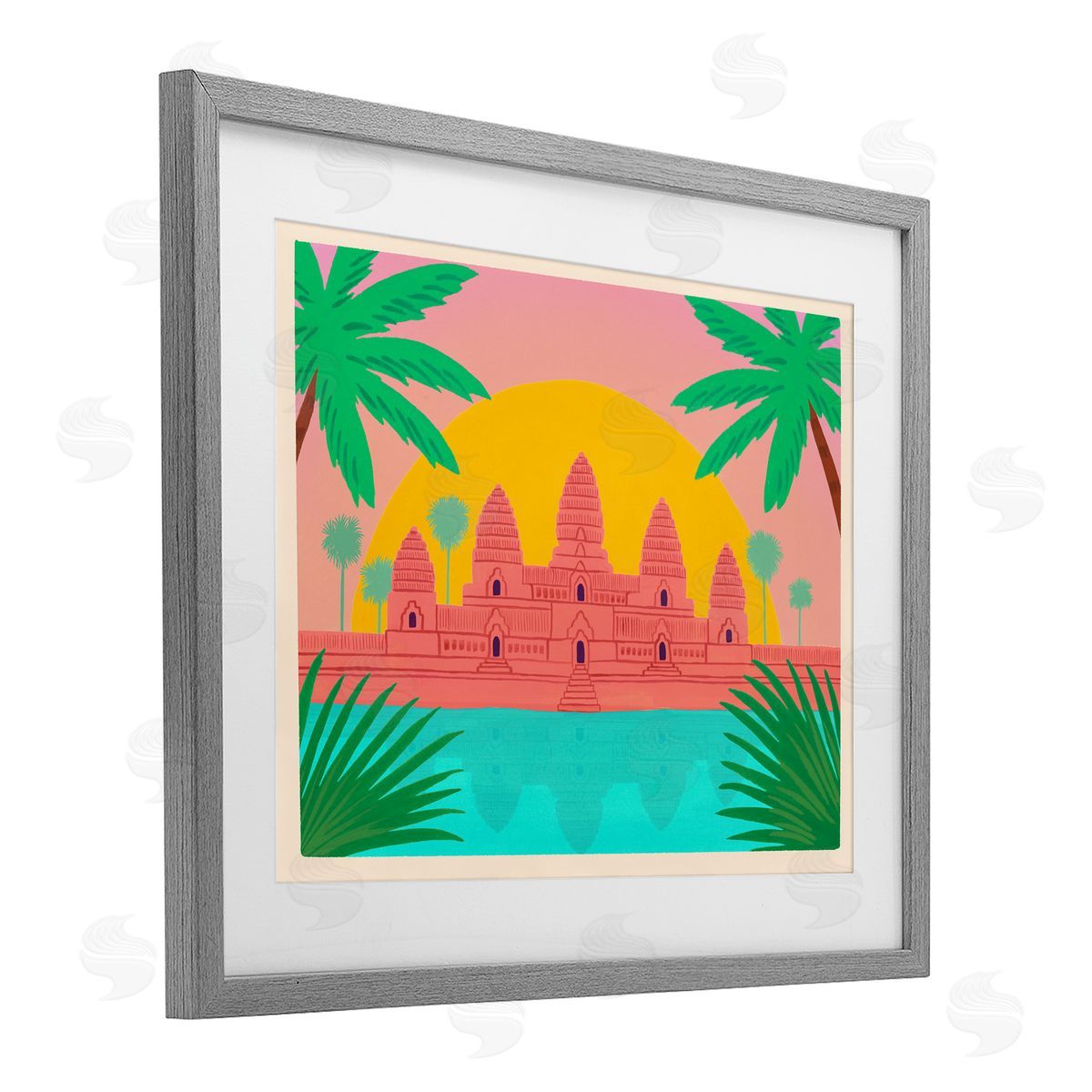 Courtney Haley Cambodia Architecture Temple Canvas Wall Art Print