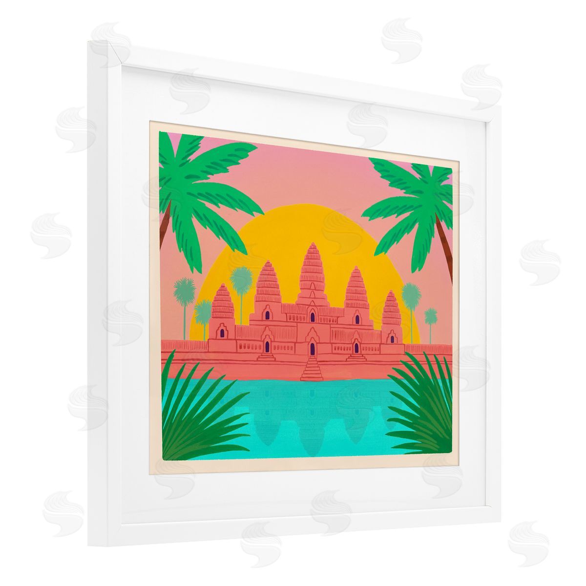 Courtney Haley Cambodia Architecture Temple Canvas Wall Art Print