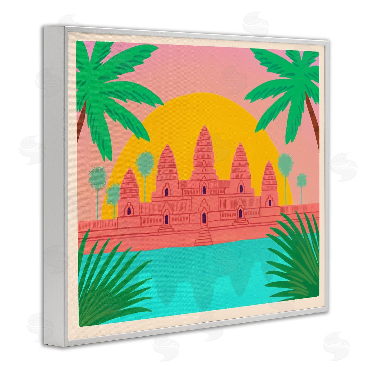 Courtney Haley Cambodia Architecture Temple Canvas Wall Art Print