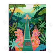 Courtney Haley | Monkey Forest Stairs to Temple