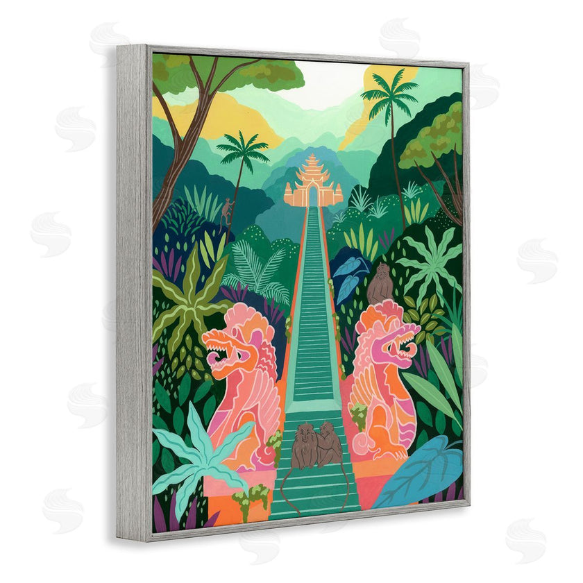 Courtney Haley | Monkey Forest Stairs to Temple