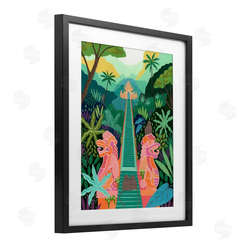 Courtney Haley | Monkey Forest Stairs to Temple