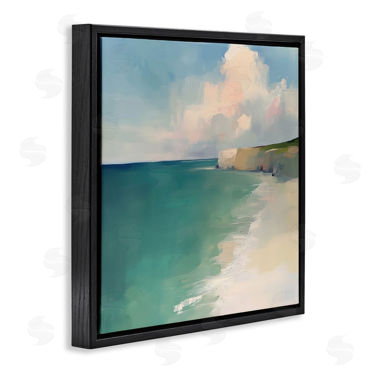Annabelle Hall Turquoise Horizons Beach Landscape Canvas Wall Art Print