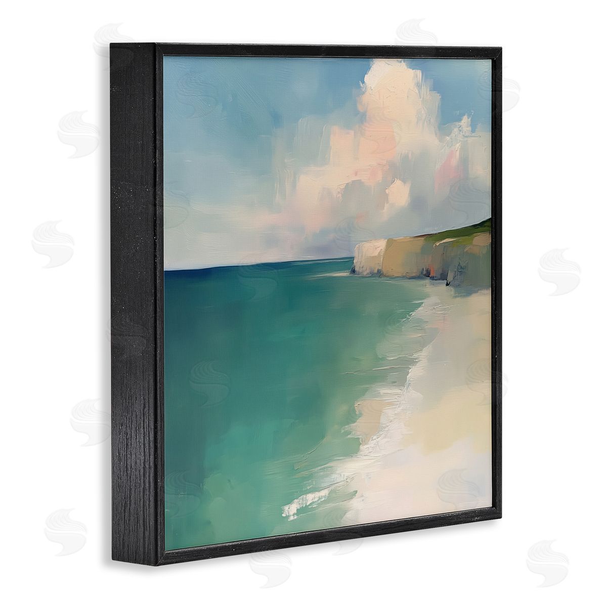 Annabelle Hall Turquoise Horizons Beach Landscape Canvas Wall Art Print
