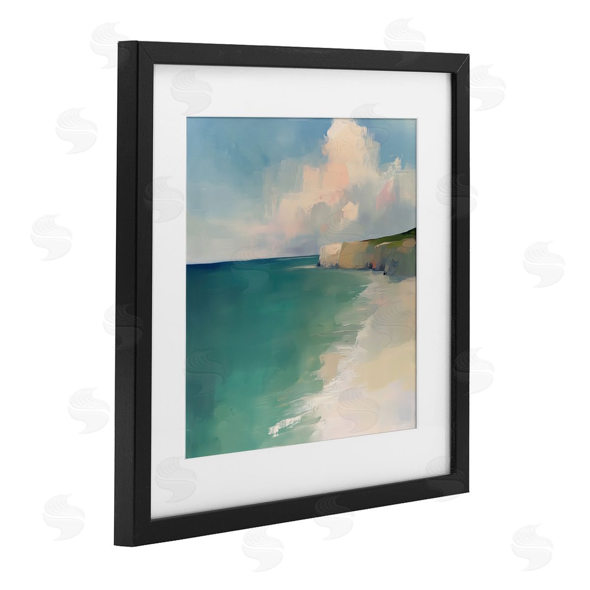 Annabelle Hall Turquoise Horizons Beach Landscape Canvas Wall Art Print