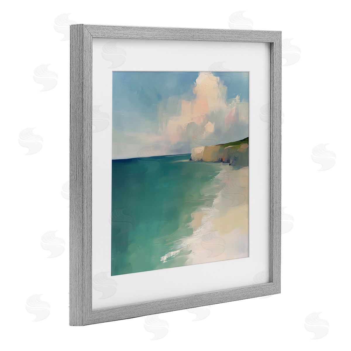 Annabelle Hall Turquoise Horizons Beach Landscape Canvas Wall Art Print