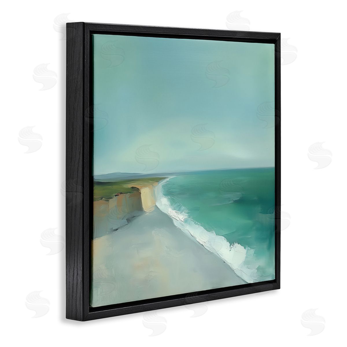 Annabelle Hall Turquoise Horizons Coast Landscape Canvas Wall Art Print
