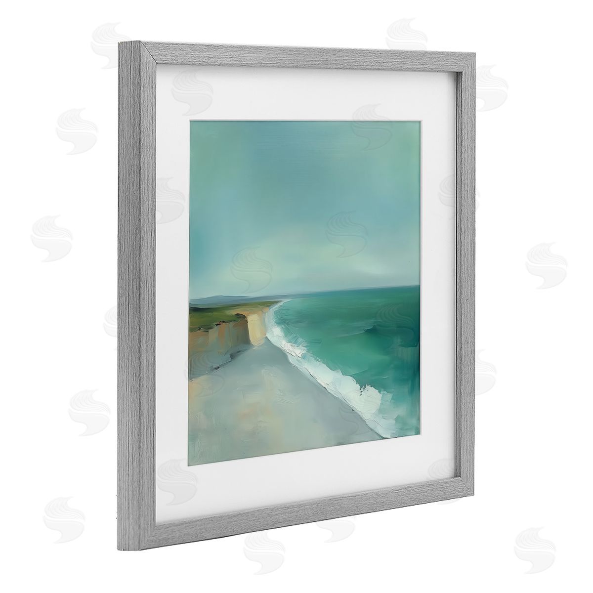 Annabelle Hall Turquoise Horizons Coast Landscape Canvas Wall Art Print
