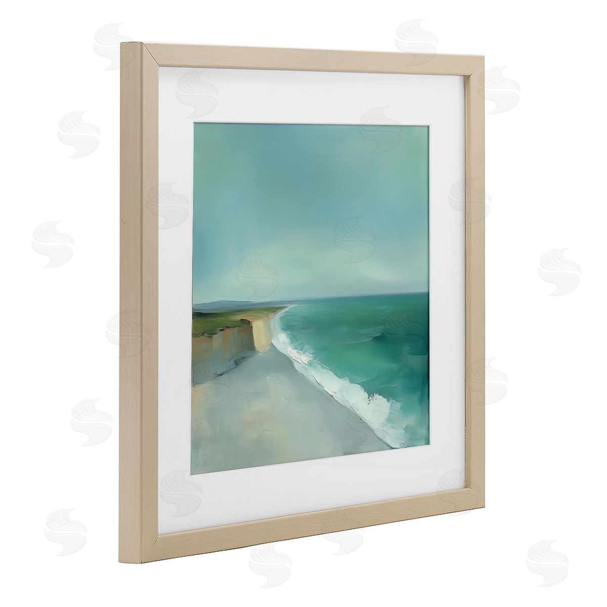 Annabelle Hall Turquoise Horizons Coast Landscape Canvas Wall Art Print