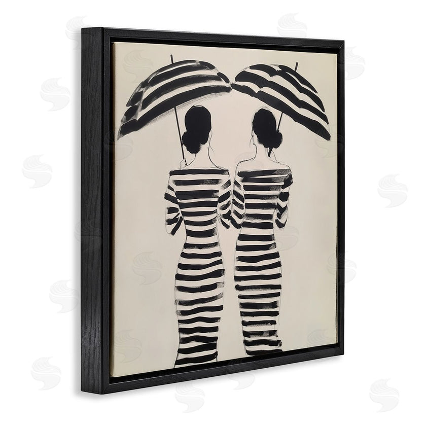 Annabelle Hall | Two Women in Rain Stripes