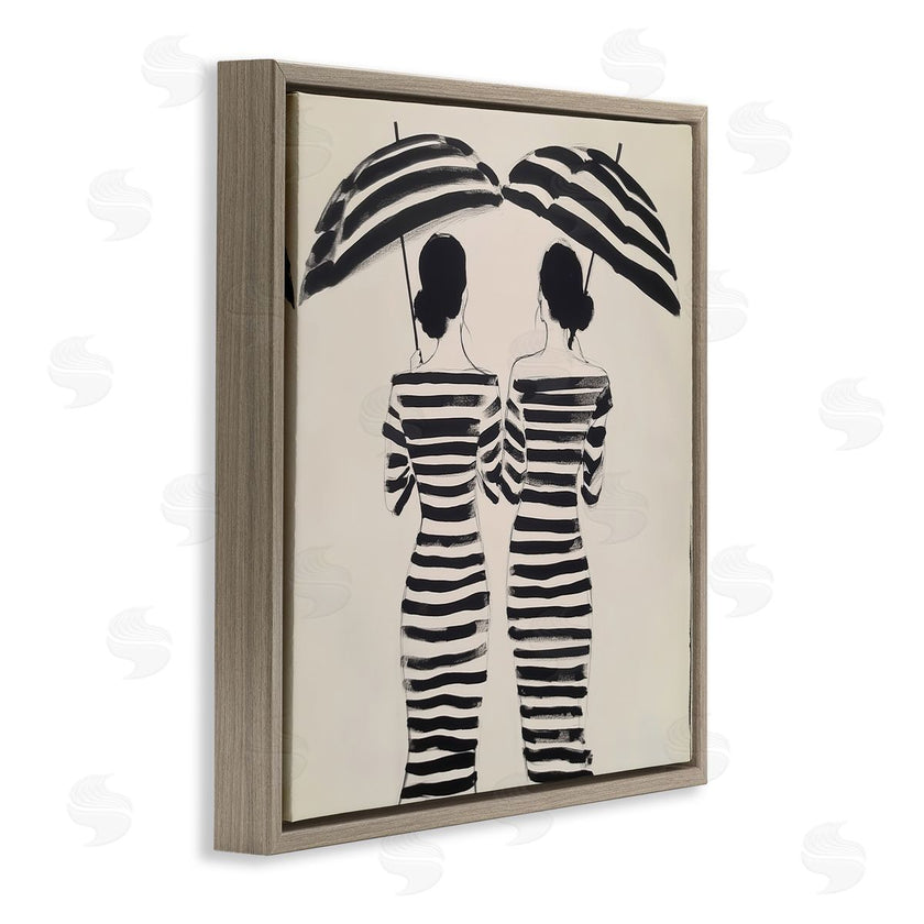 Annabelle Hall | Two Women in Rain Stripes