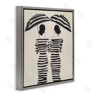 Annabelle Hall | Two Women in Rain Stripes
