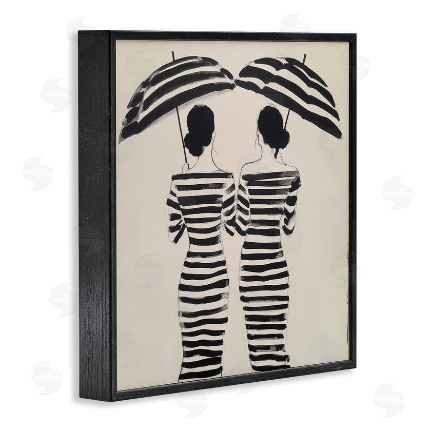 Annabelle Hall | Two Women in Rain Stripes