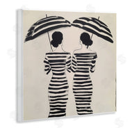 Annabelle Hall | Two Women in Rain Stripes