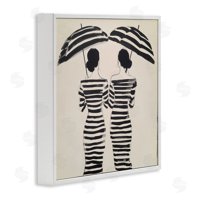 Annabelle Hall | Two Women in Rain Stripes