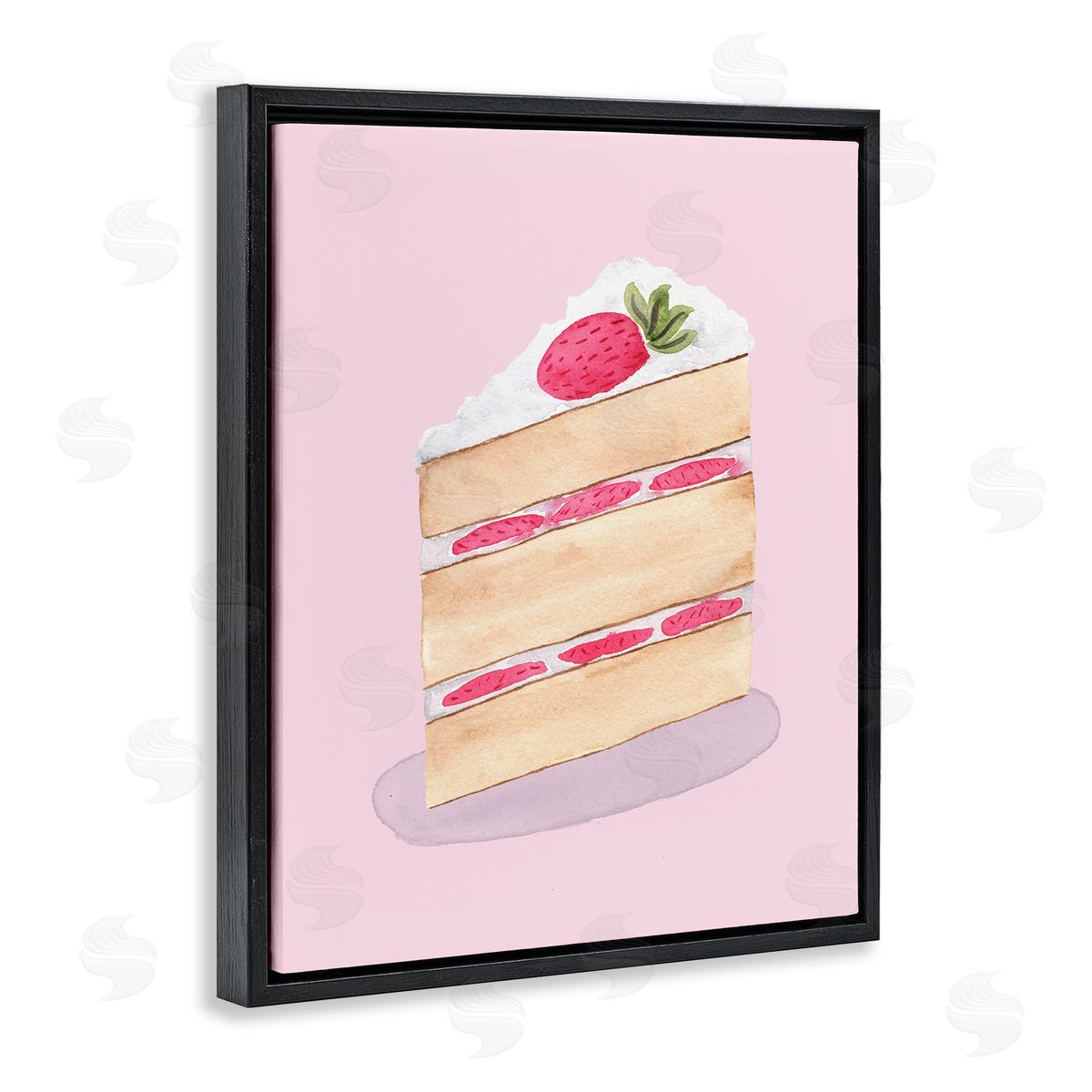 Nina Jacobs Coquette Strawberry Cake Canvas Wall Art Print