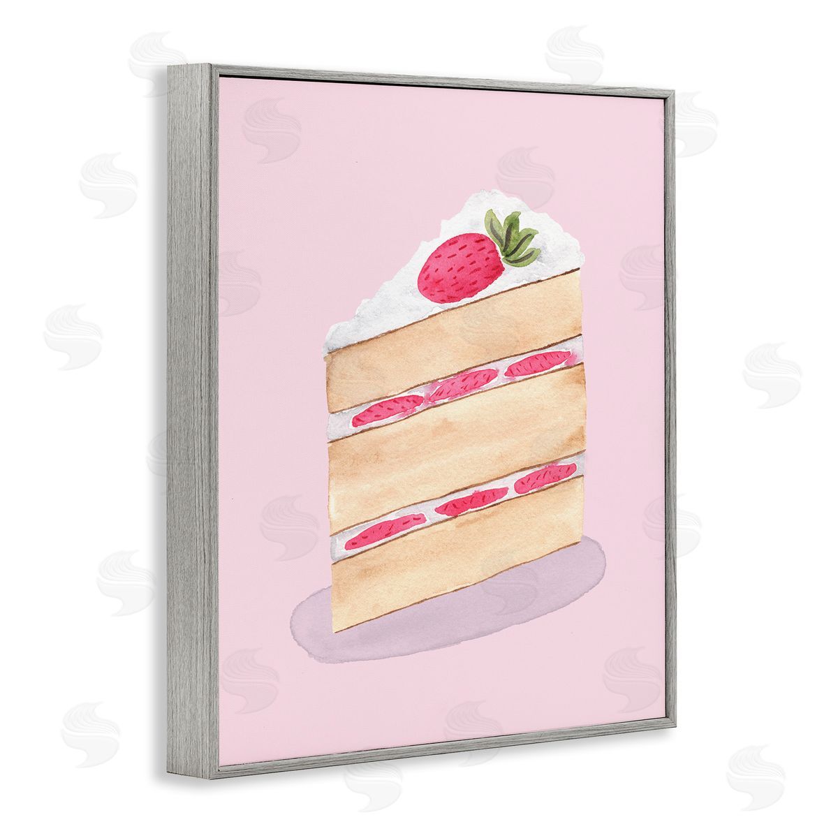 Nina Jacobs Coquette Strawberry Cake Canvas Wall Art Print