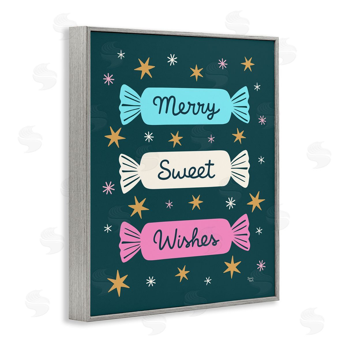 Jessica Beck Merry Sweet Wishes Candies Canvas Wall Art Print