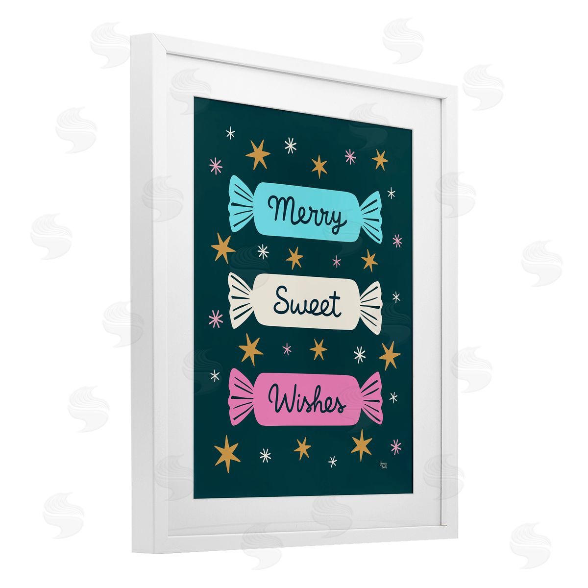 Jessica Beck Merry Sweet Wishes Candies Canvas Wall Art Print