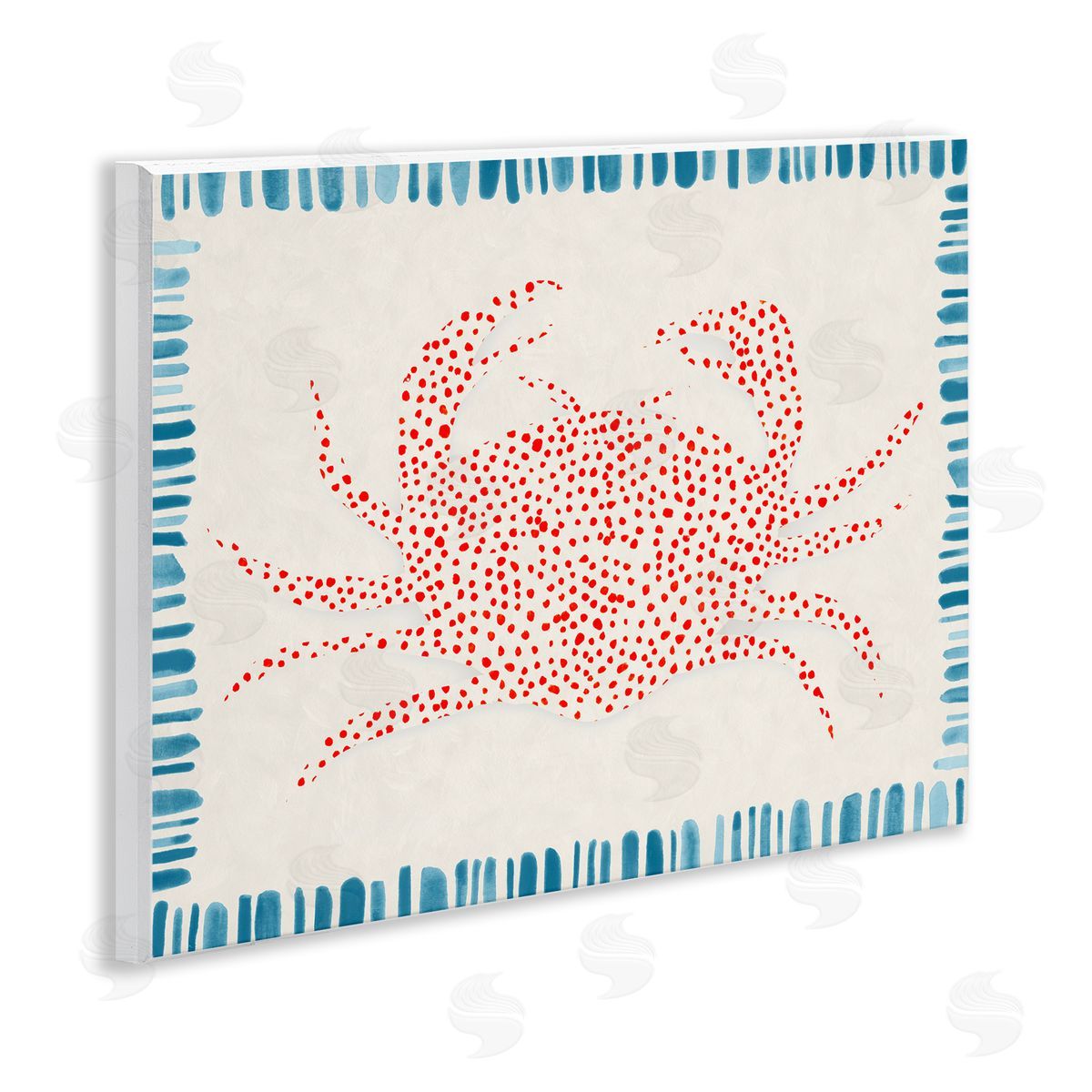 Hannah Dawson Dotted Depths Crab Wall Plaque Art Print