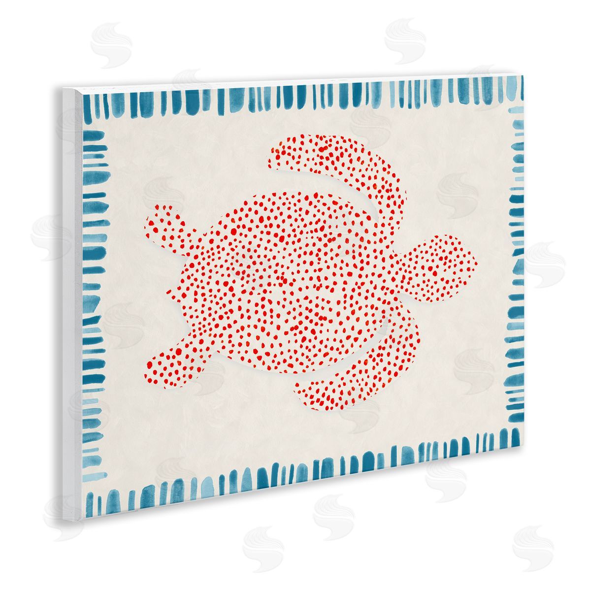 Hannah Dawson Dotted Depths Turtle Wall Plaque Art Print