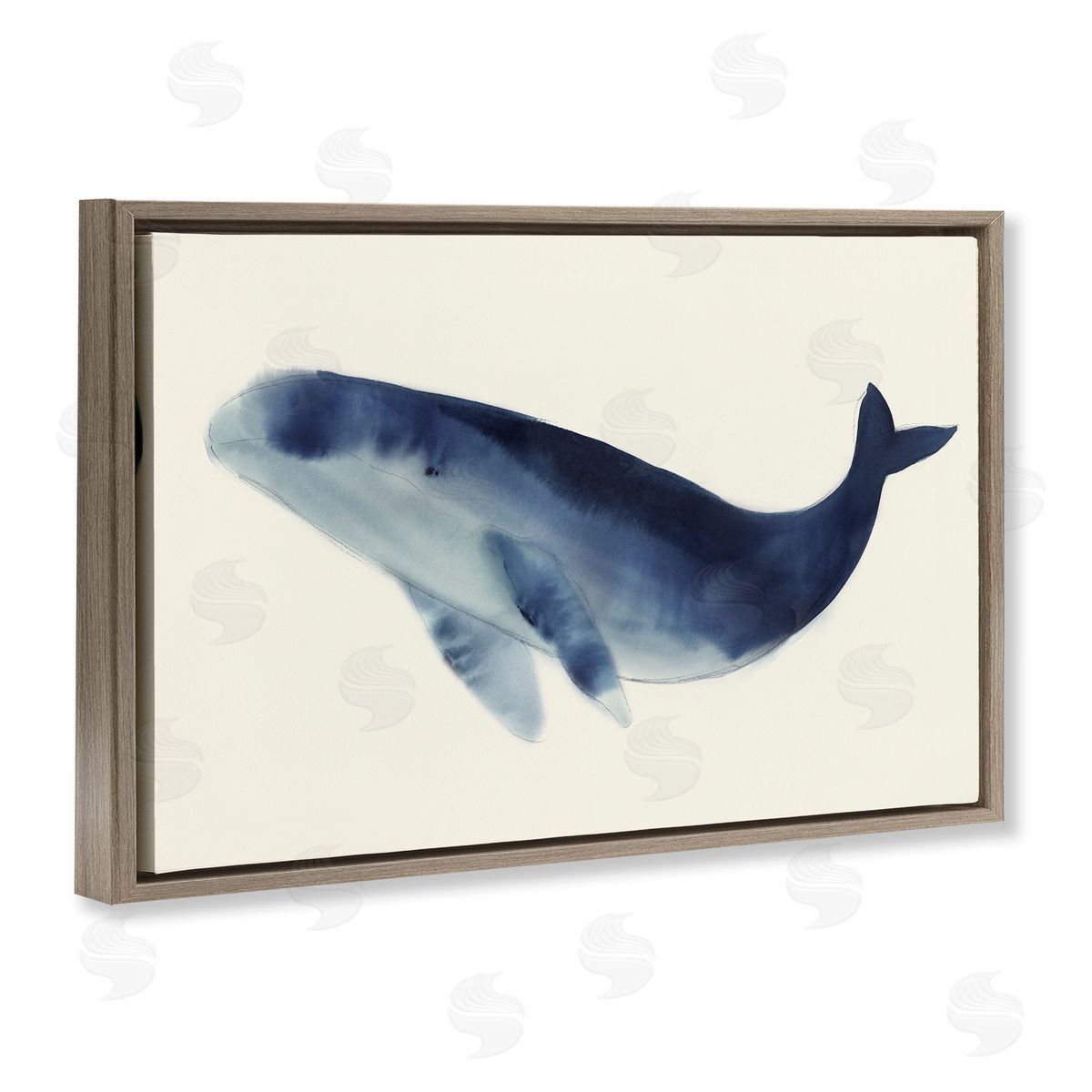 Lily K. Gentle Giant Whale Canvas Wall Art Print
