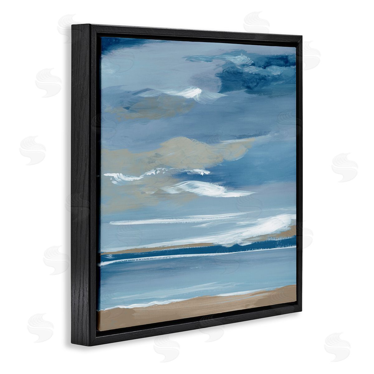 Lera Ocean's Embrace Stormy Sky Canvas Wall Art Print